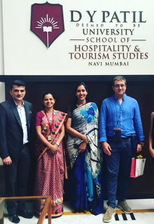 Massimiliano Salemme alla D. Y. Patil University di Navi Mumbai