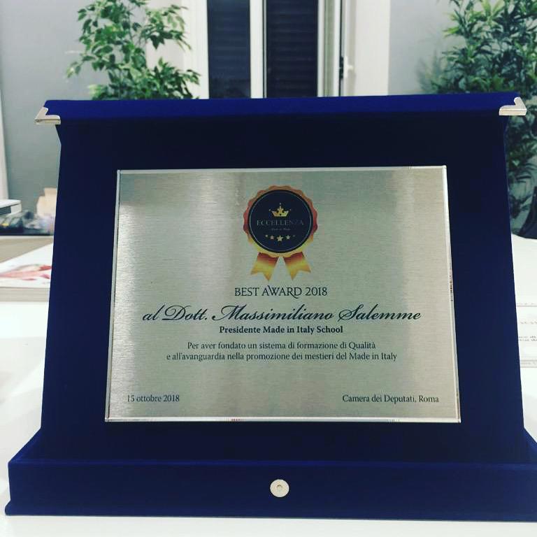 Best Award 2018 conferito a Massimiliano Salemme