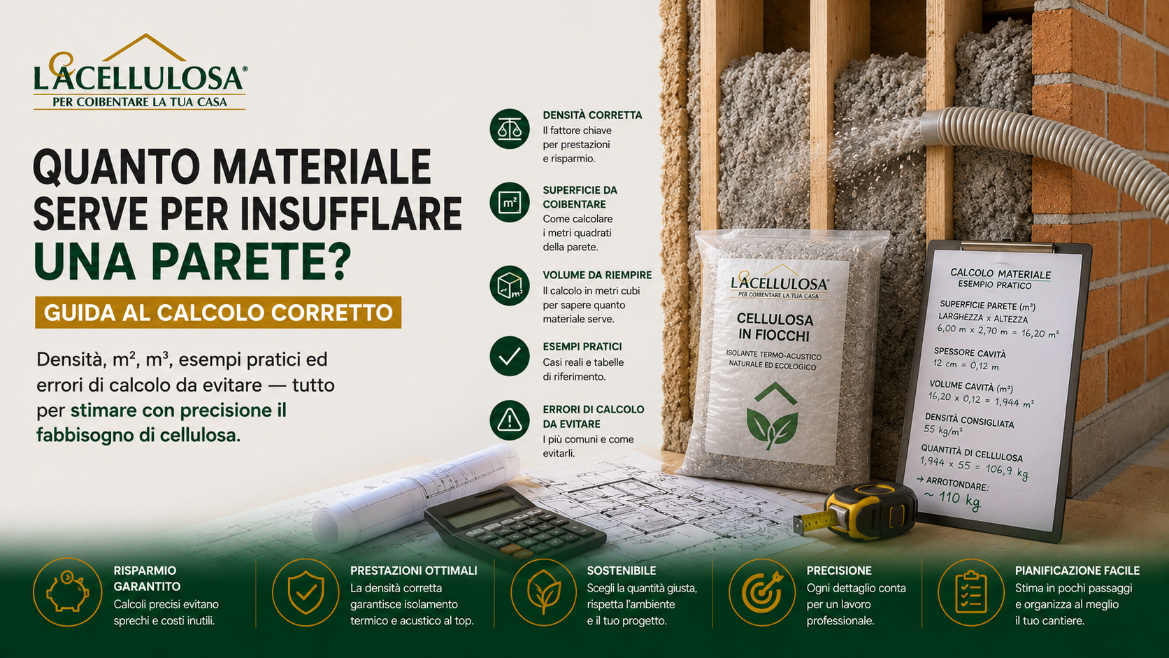 Calcolo materiale insufflaggio
