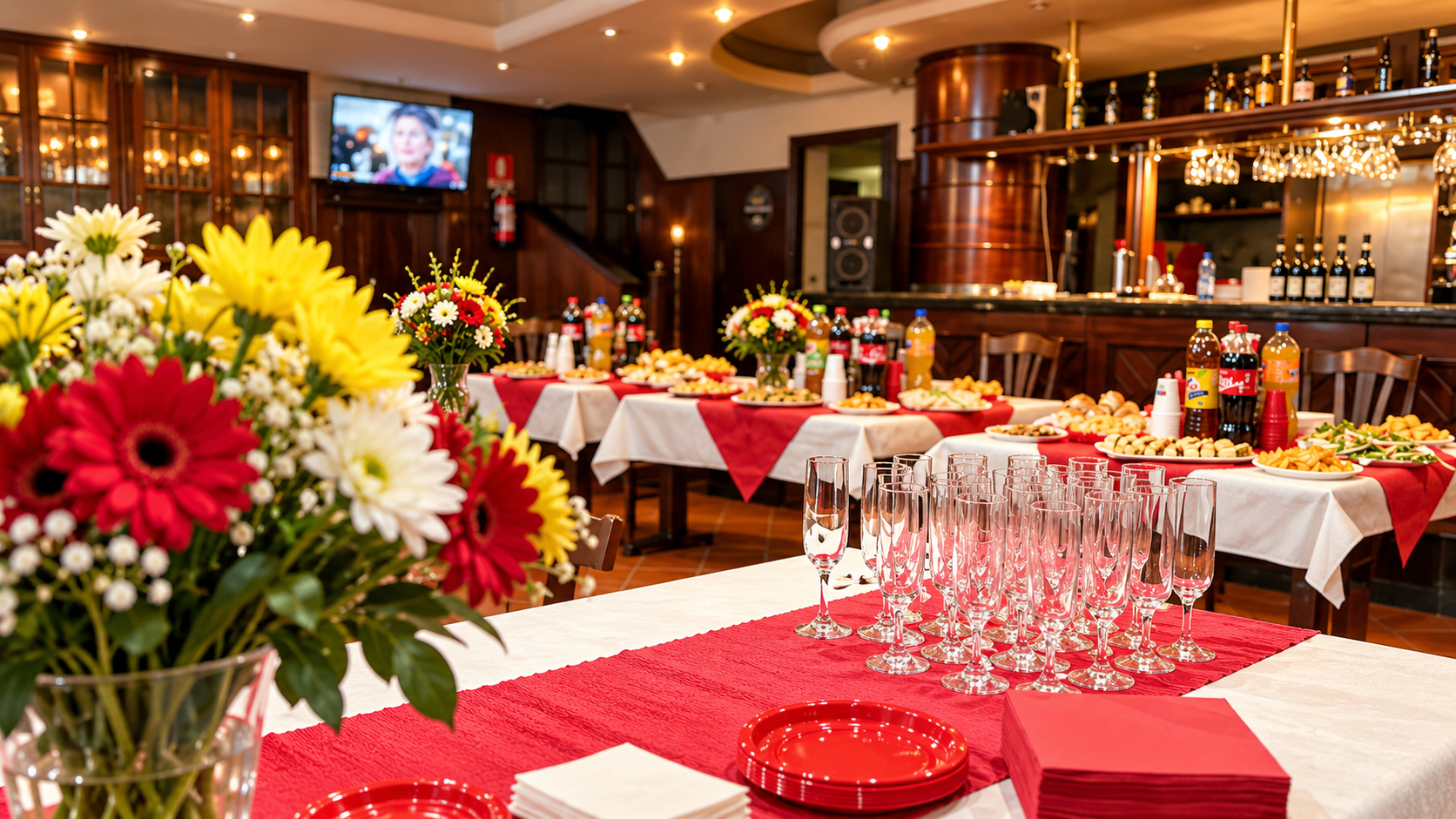 Allestimento buffet elegante al ristorante